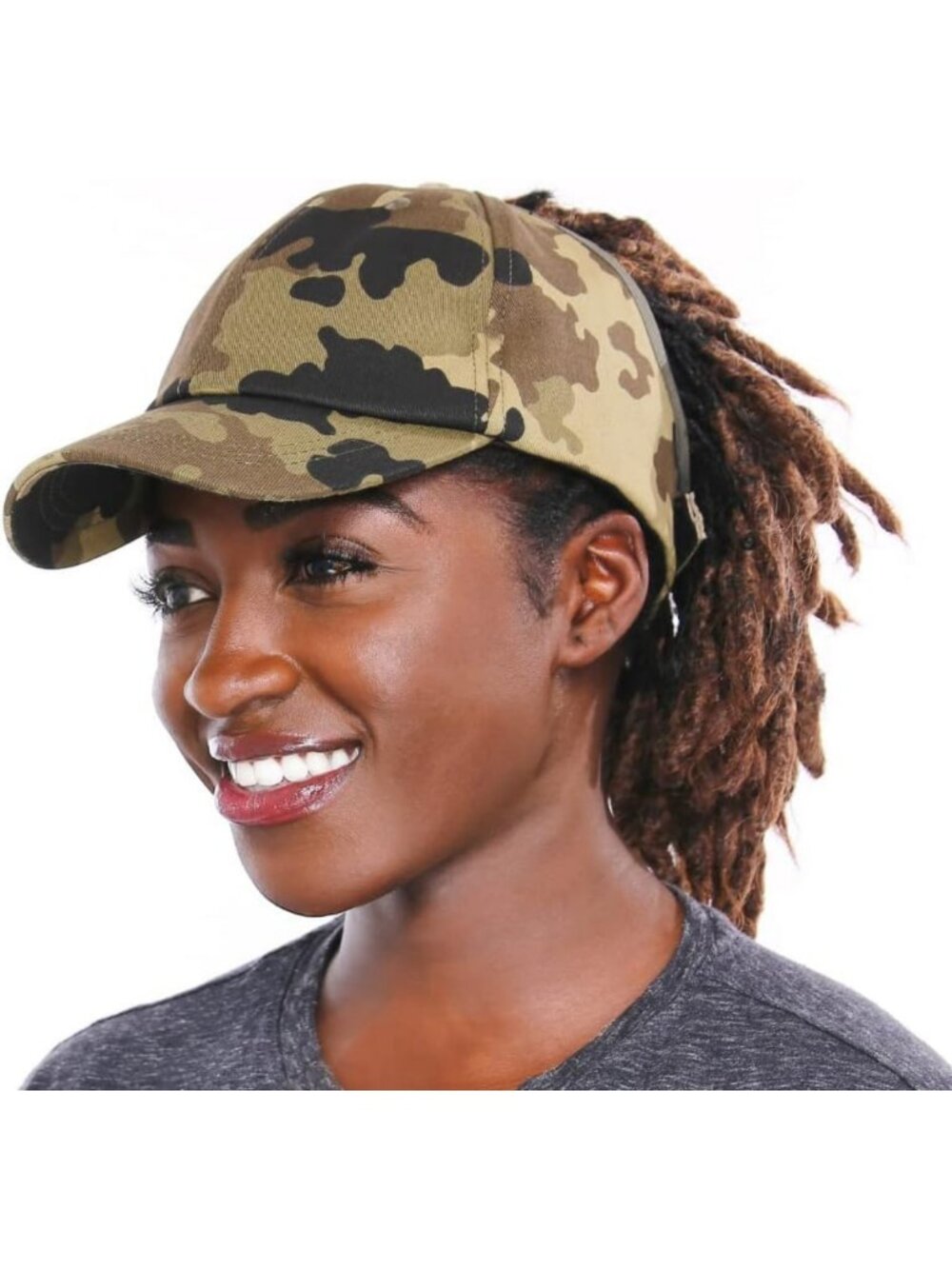 Stylish Satin Lined Baseball Hat for Women | Ponytail Cap for Curly Hair
